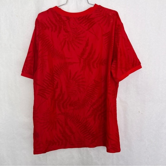 Barabas T shirt red mesh tropical men’s size 2XL - Picture 4 of 4